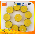 Copos de alumínio scented branco tealight vela cor